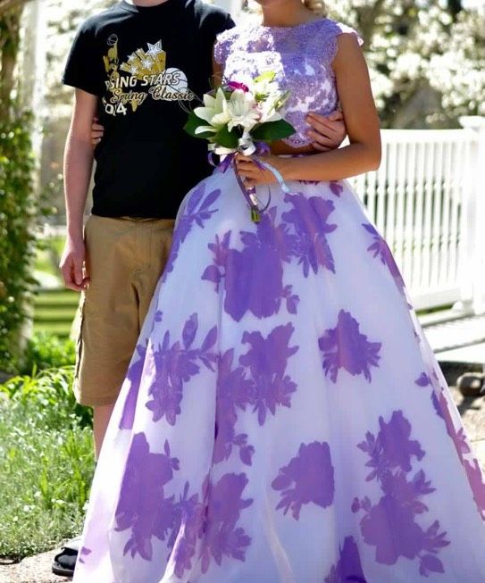 MoriLee Size 4 Prom Purple Ball Gown on Queenly