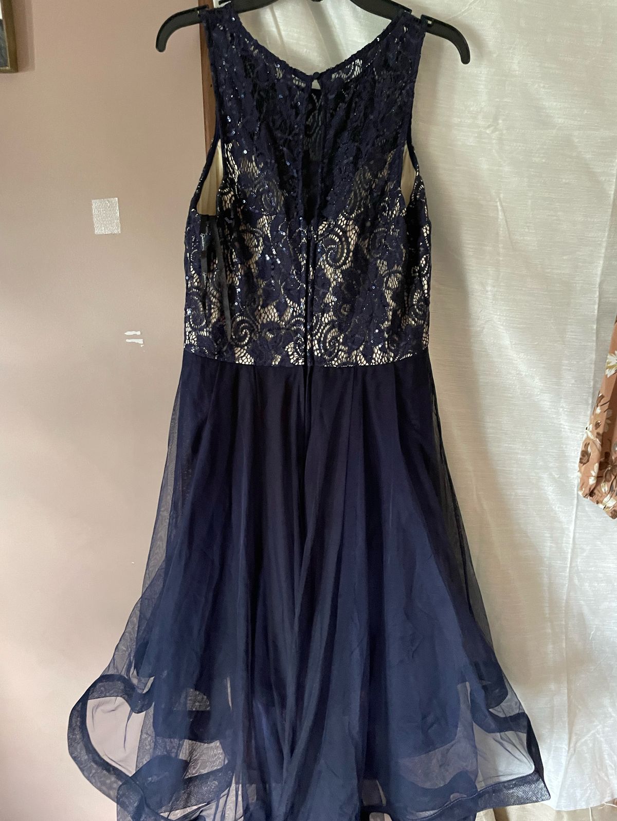 Size 6 Homecoming Blue Dress With Train on Queenly