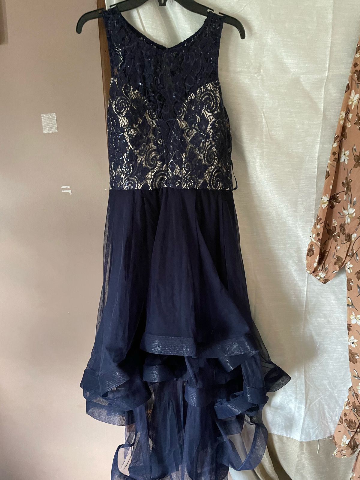 Size 6 Homecoming Blue Dress With Train on Queenly