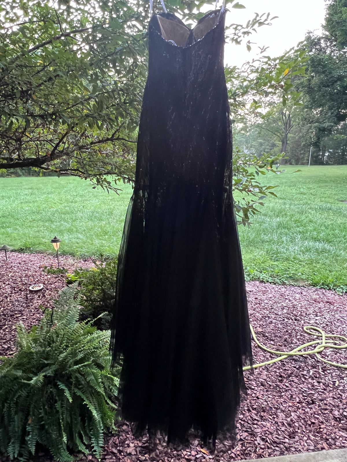 Angela and Alison Size 10 Strapless Black Mermaid Dress on Queenly