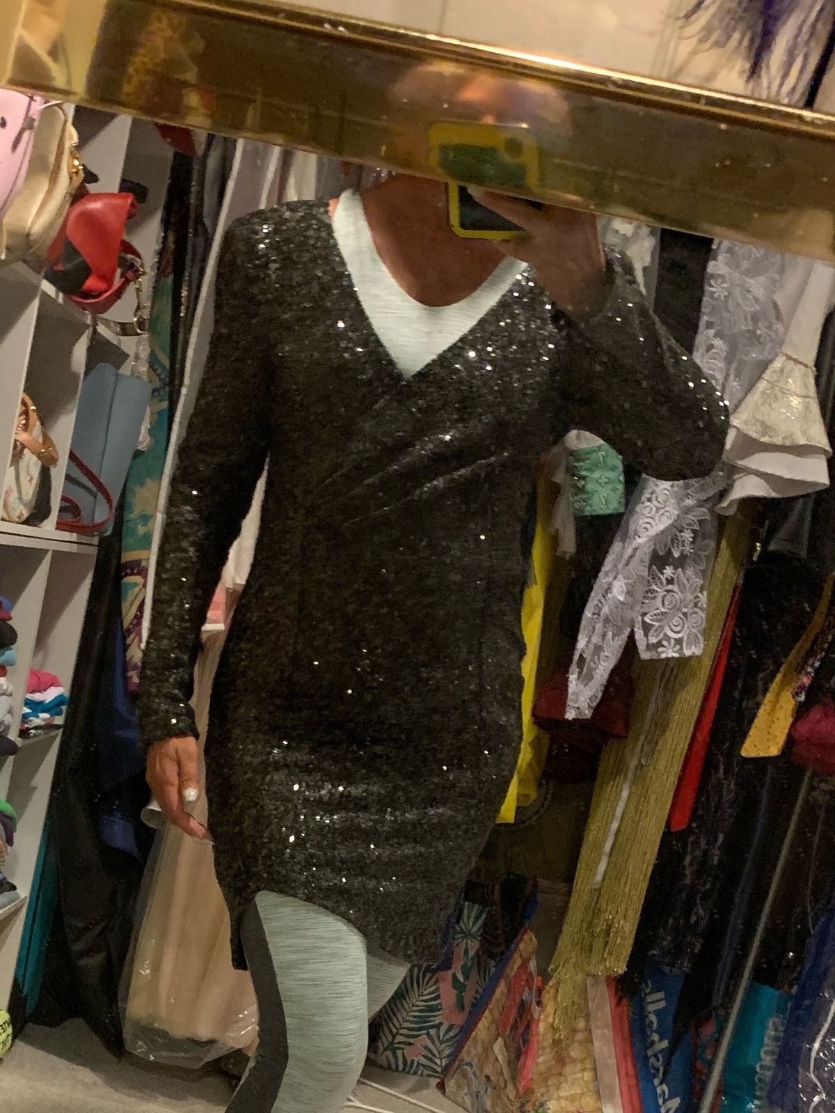 AX Paris Size 8 Sequined Light Green Cocktail Dress on Queenly