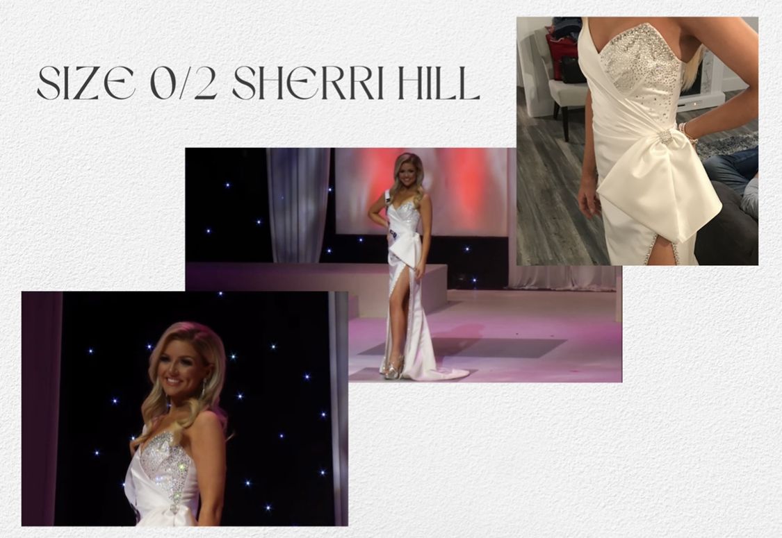 Sherri Hill Size 2 Pageant White Side Slit Dress on Queenly