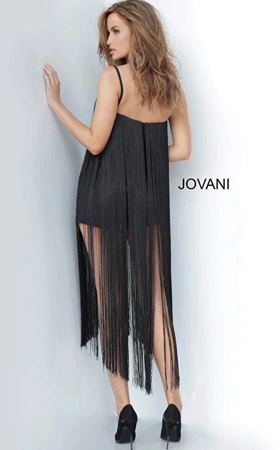 Jovani Size 4 Homecoming Strapless Black Formal Jumpsuit on Queenly