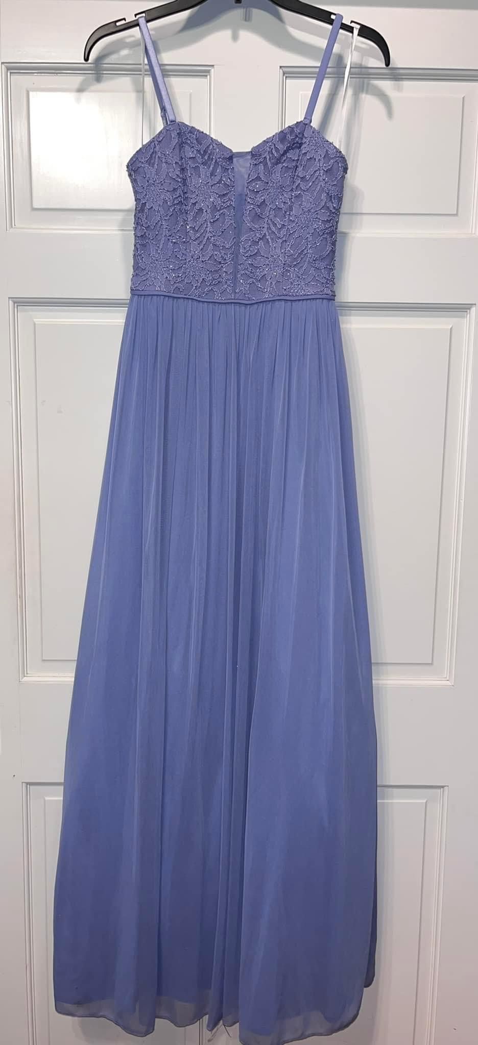 Size 2 Prom Purple Floor Length Maxi on Queenly