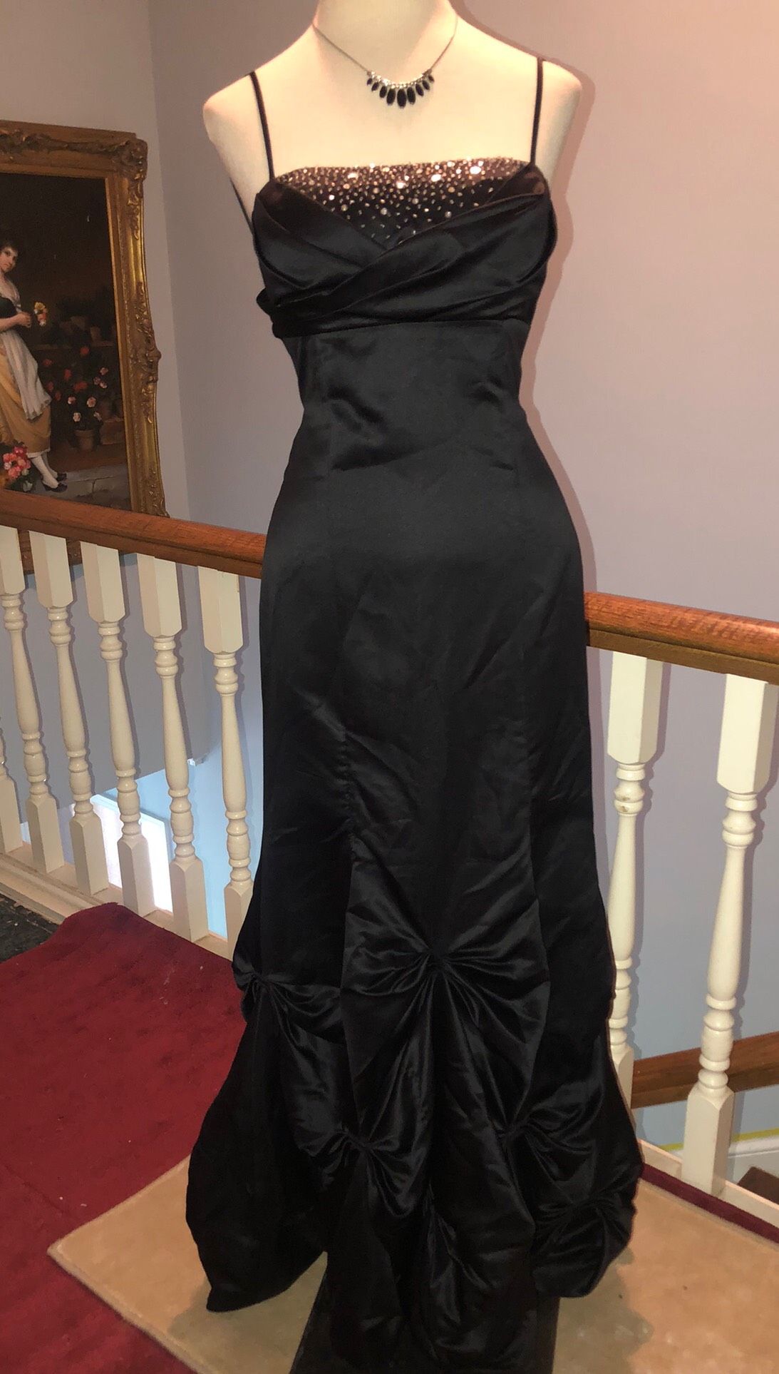 Size 2 Prom Black Dress With Train on Queenly