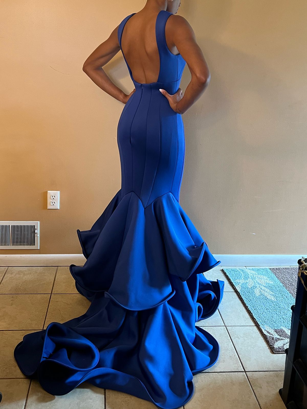 Mac Duggal Size 2 Blue Mermaid Dress on Queenly