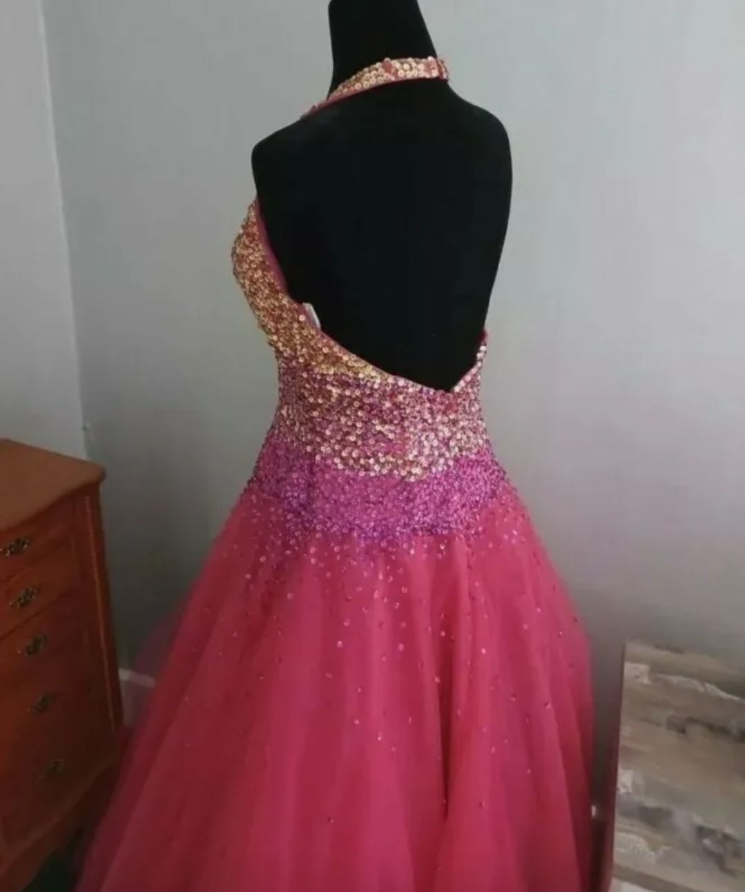 Size 10 Prom Multicolor Ball Gown on Queenly