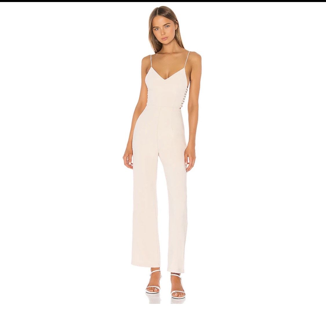 Revolve Size 4 Nude Formal Jumpsuit on Queenly