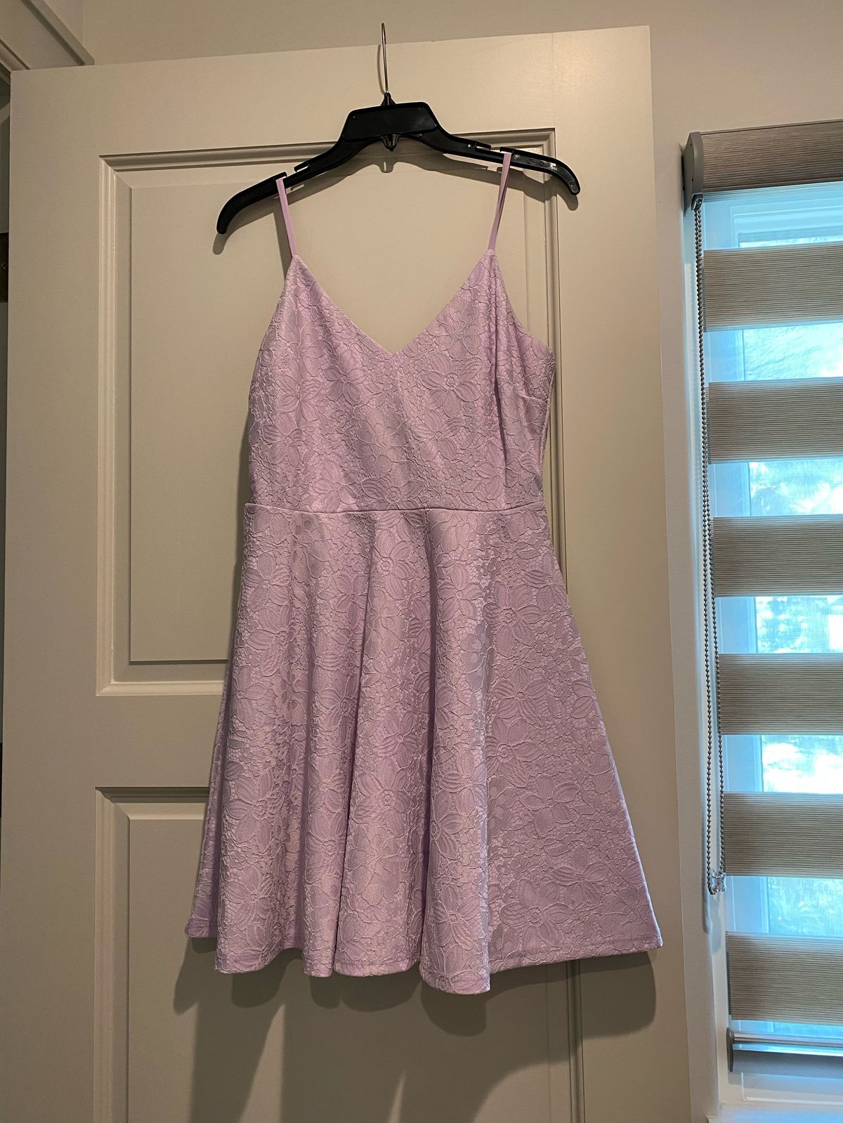 Lulus Size 8 Lace Purple A-line Dress on Queenly