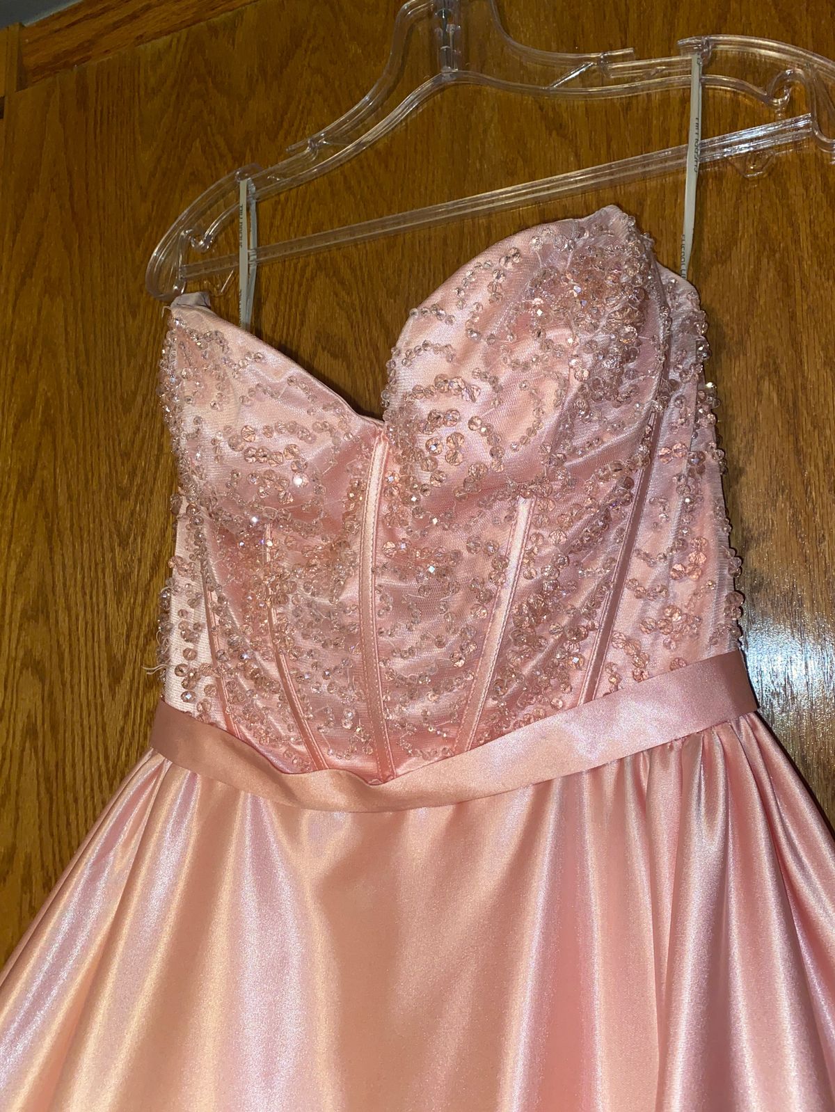 Sherri Hill Size 4 Pageant Sequined Light Pink Ball Gown on Queenly