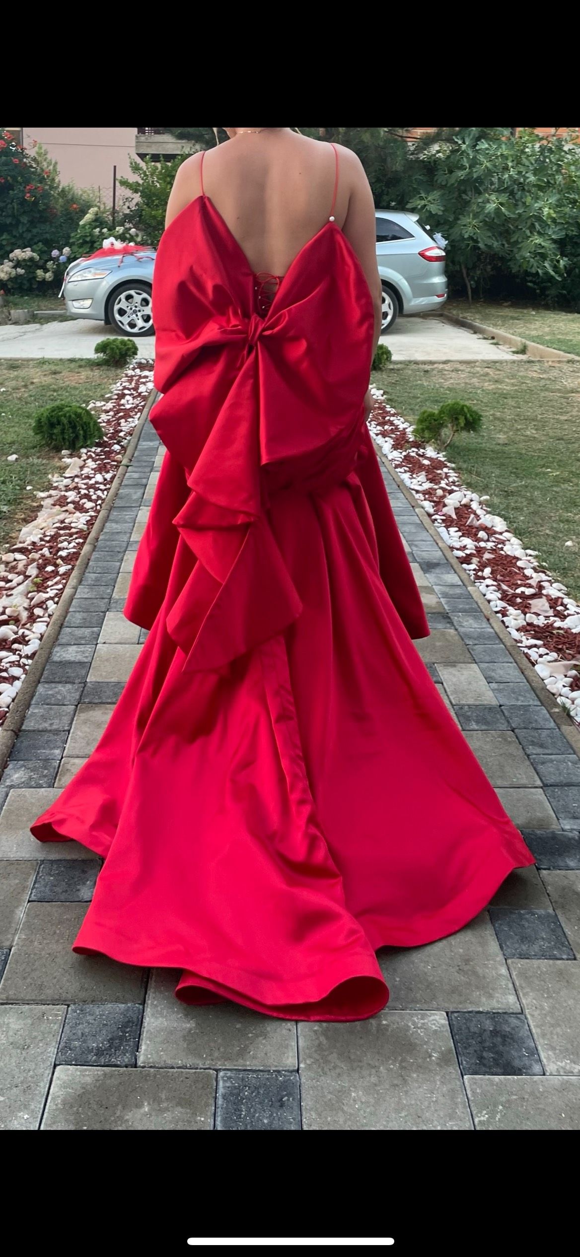 Size 6 Red Mermaid Dress on Queenly