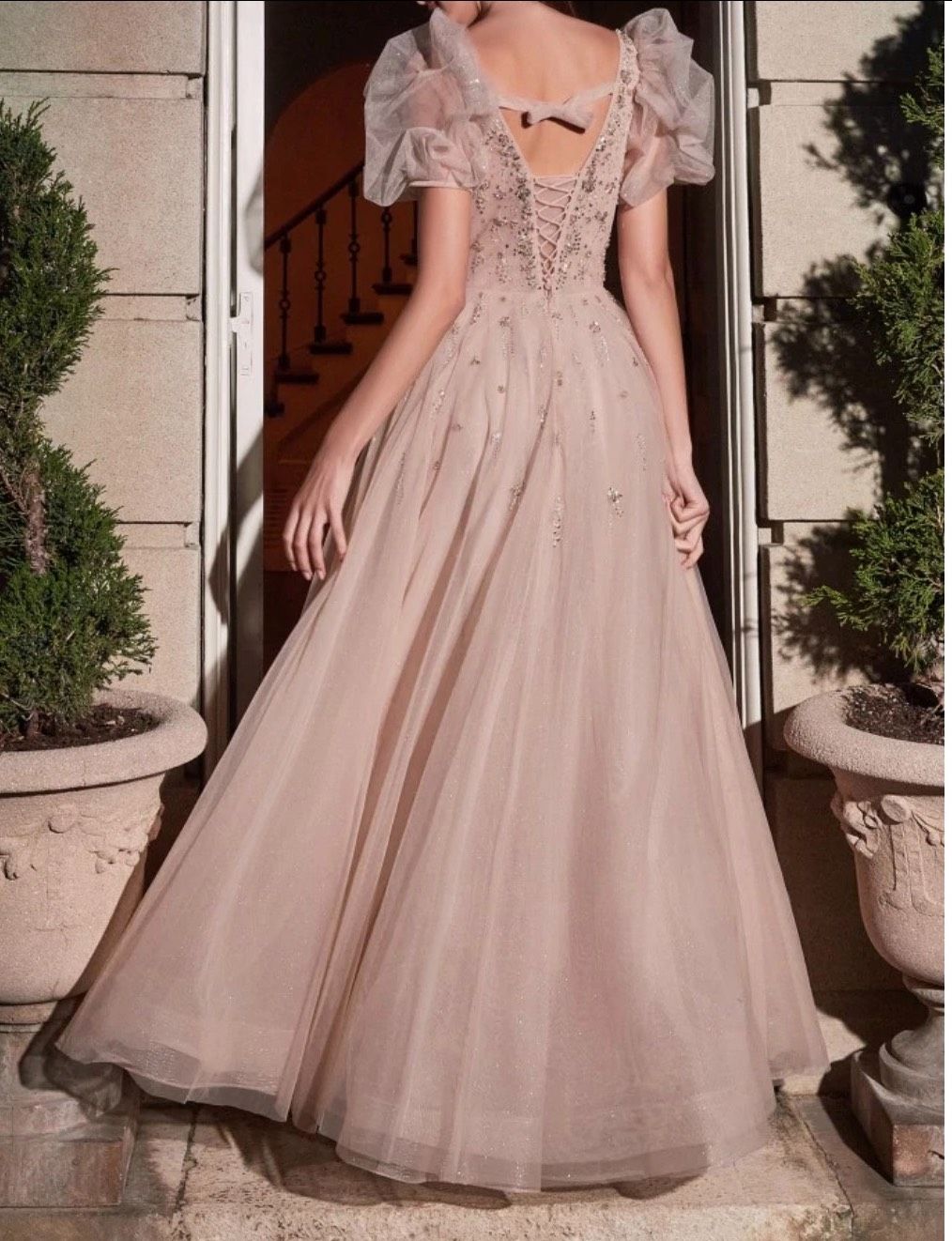 Sophia's Boutique Size 8 Nude Ball Gown on Queenly