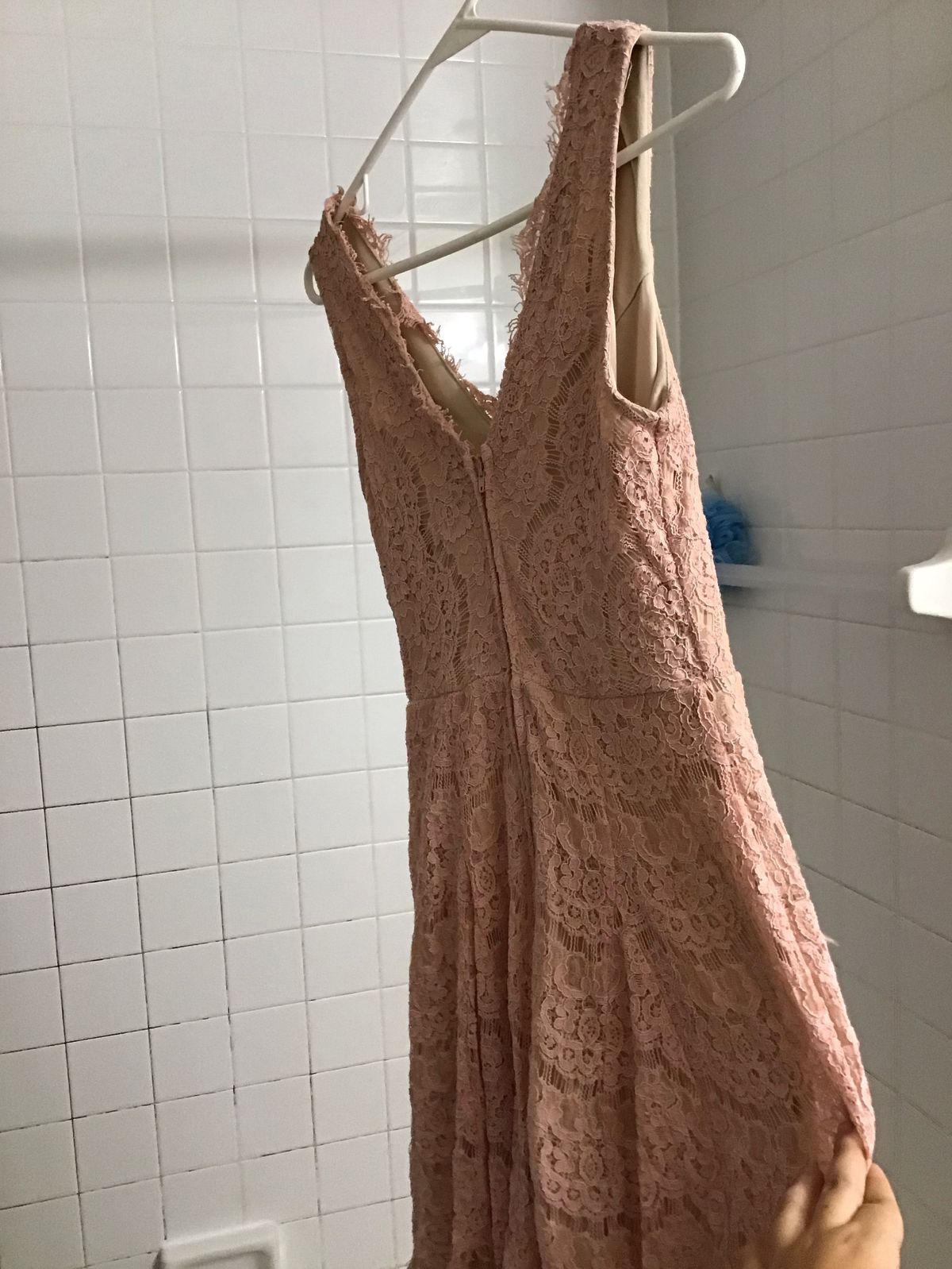 Size 4 Nude A-line Dress on Queenly