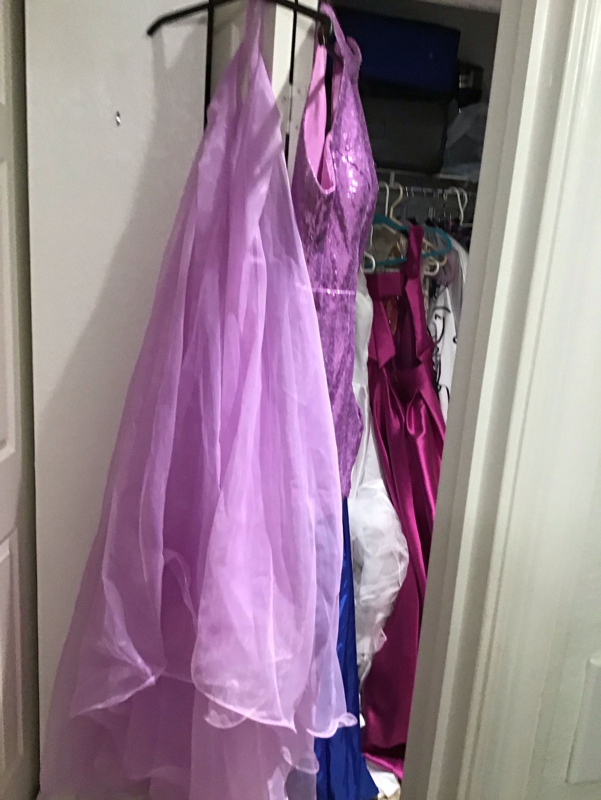 Size 10 Pageant Purple Dress With Train on Queenly