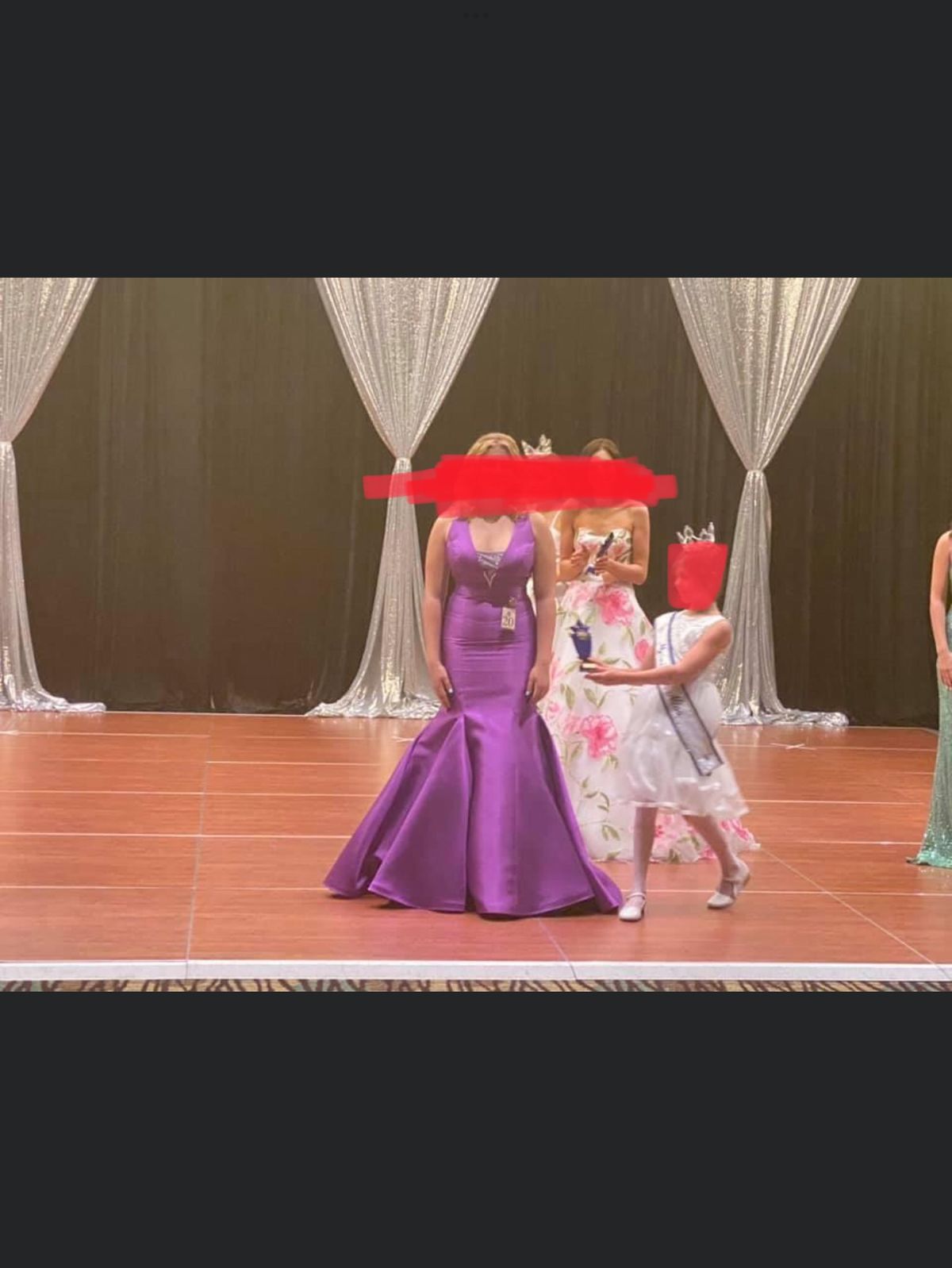 Jovani Size 6 Prom Plunge Purple Mermaid Dress on Queenly