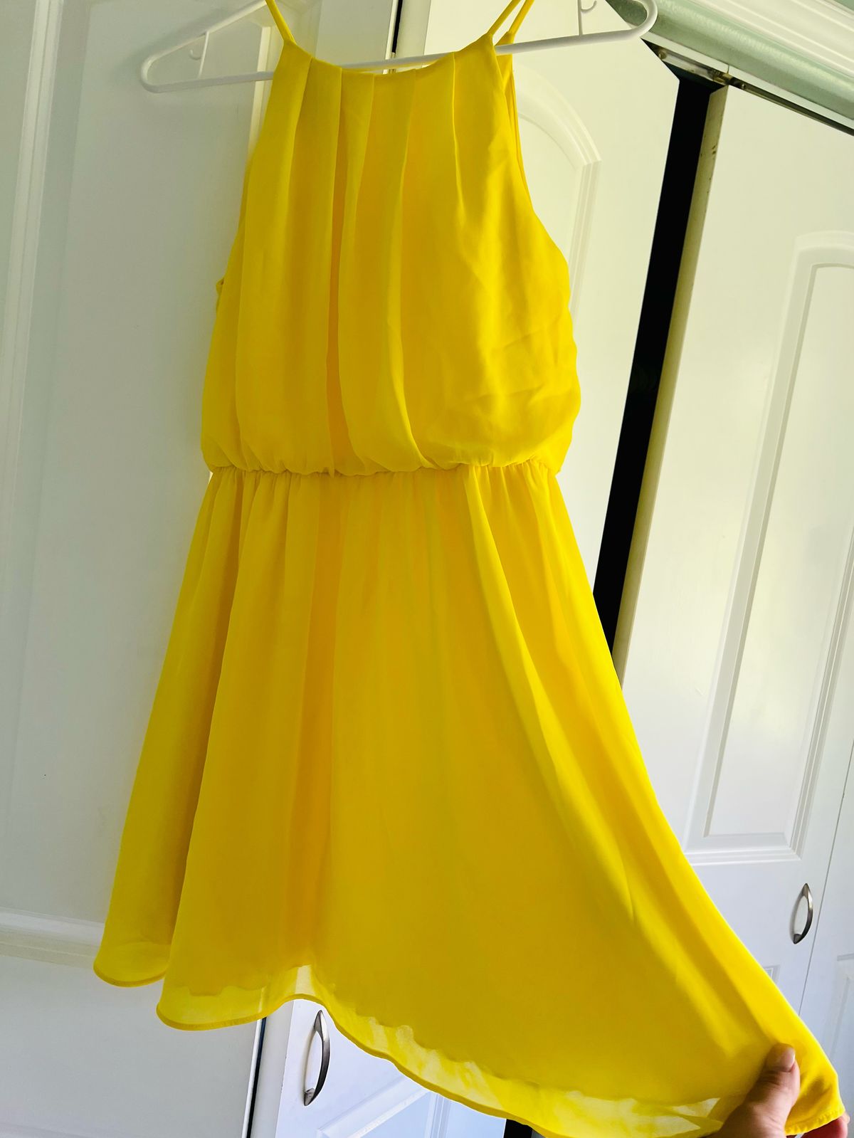BCX Size 4 Yellow A-line Dress on Queenly