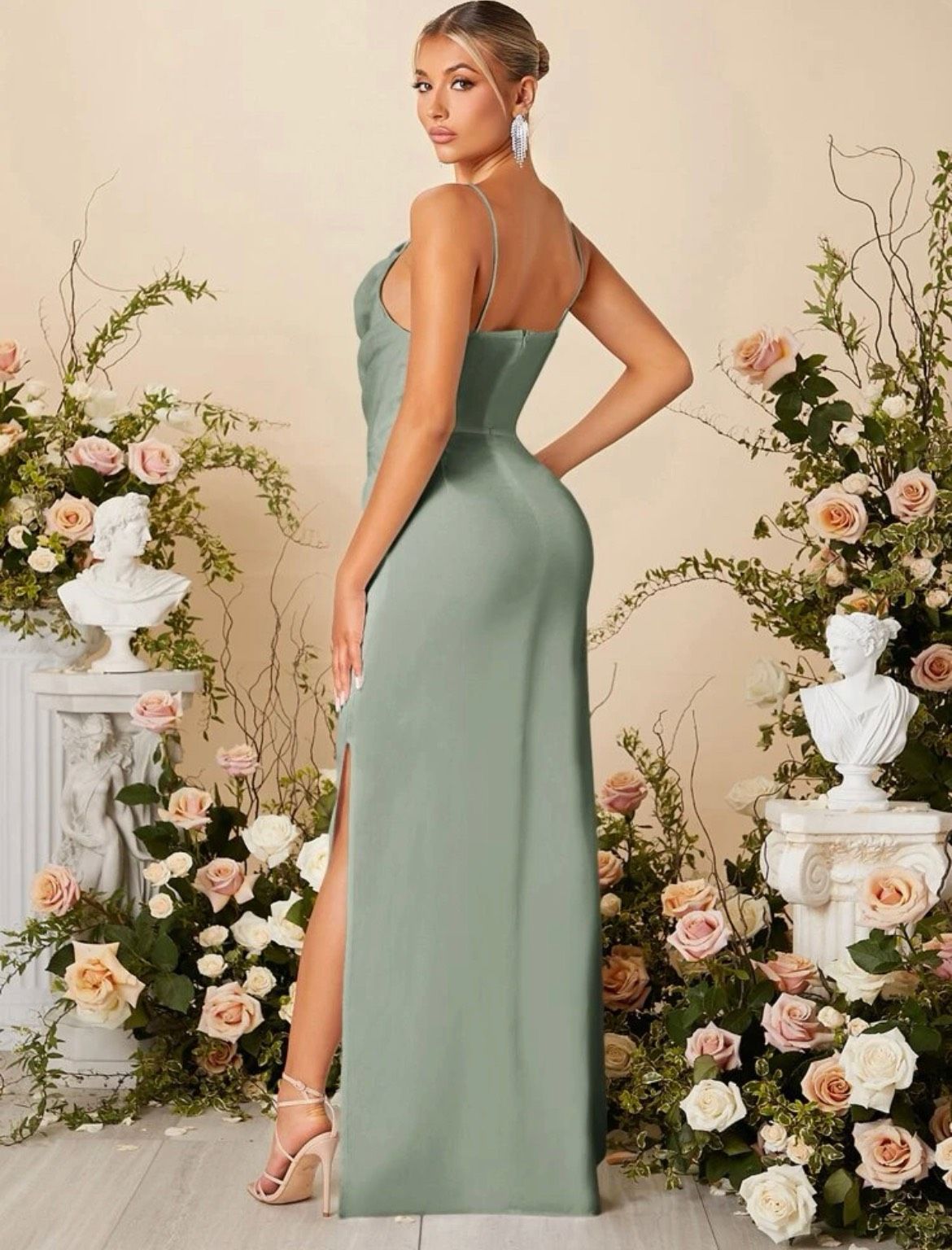 Size 4 Bridesmaid Green Cocktail Dress on Queenly