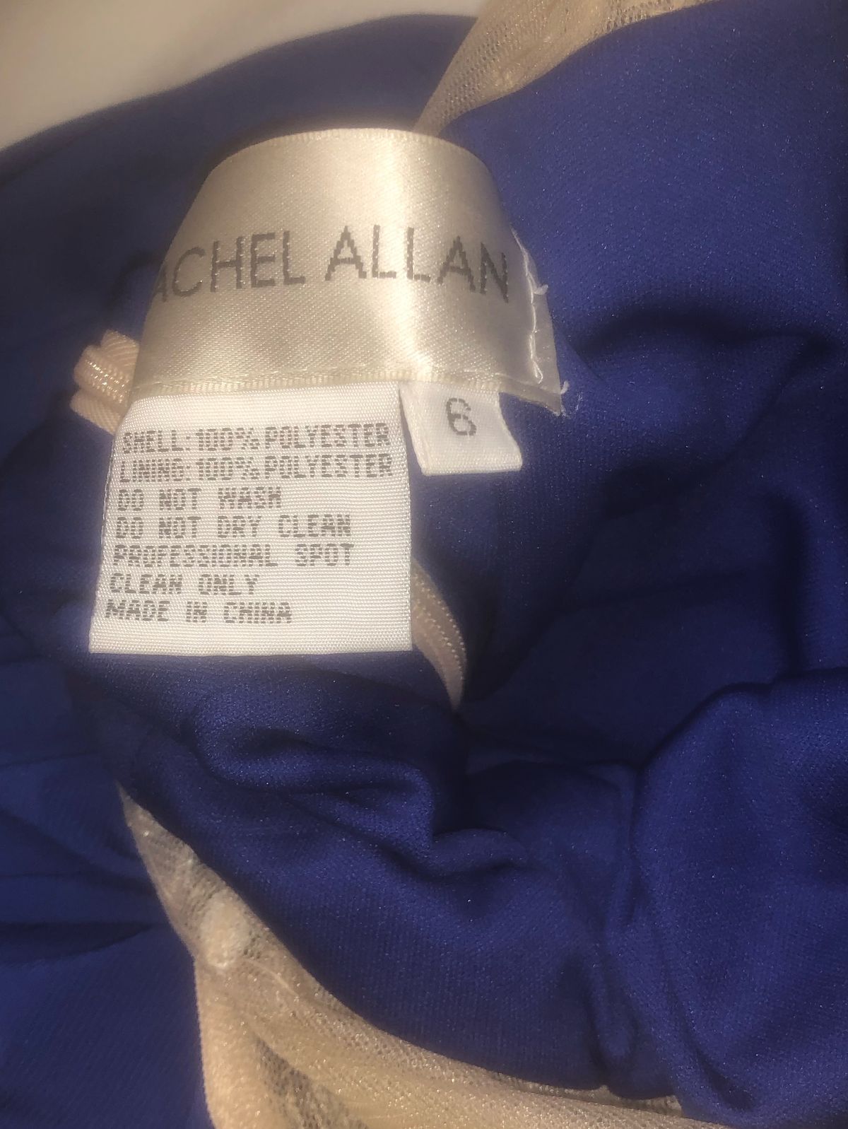 Rachel Allan Size 6 Prom Royal Blue Dress With Train on Queenly