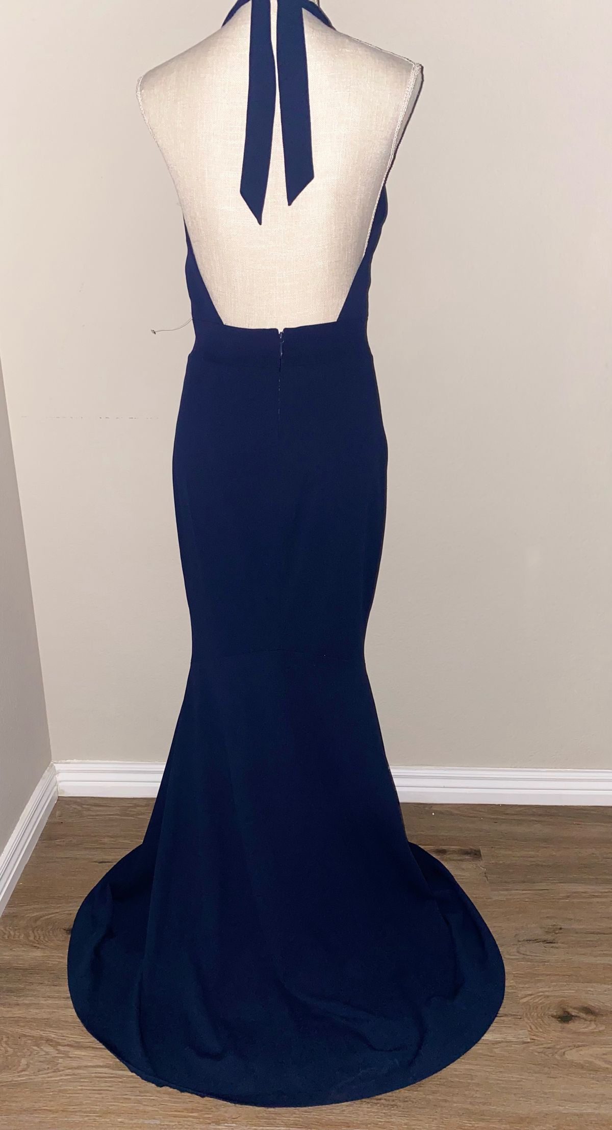 Dress the population Size 8 Bridesmaid Plunge Royal Blue Mermaid Dress on Queenly