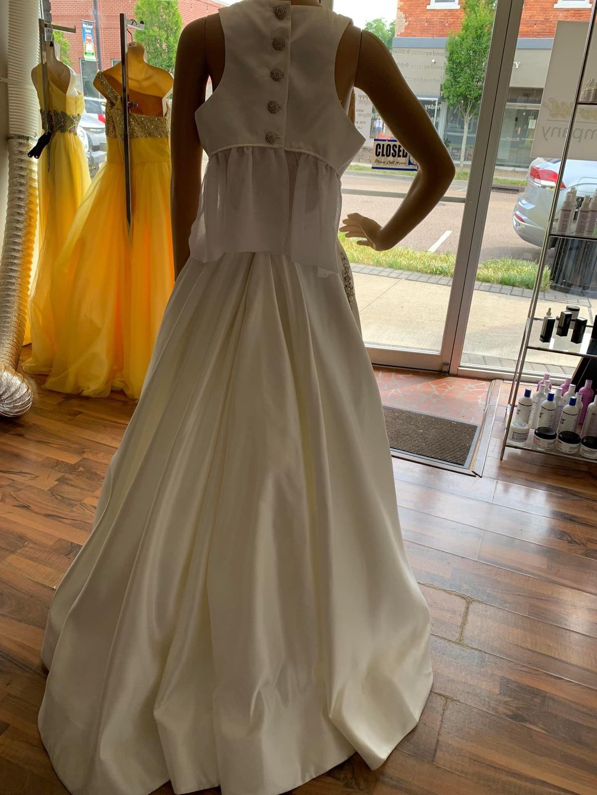 Sherri Hill Size 14 Wedding White Ball Gown on Queenly