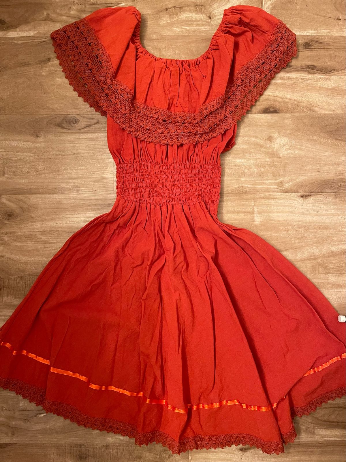 Size 10 Orange A-line Dress on Queenly