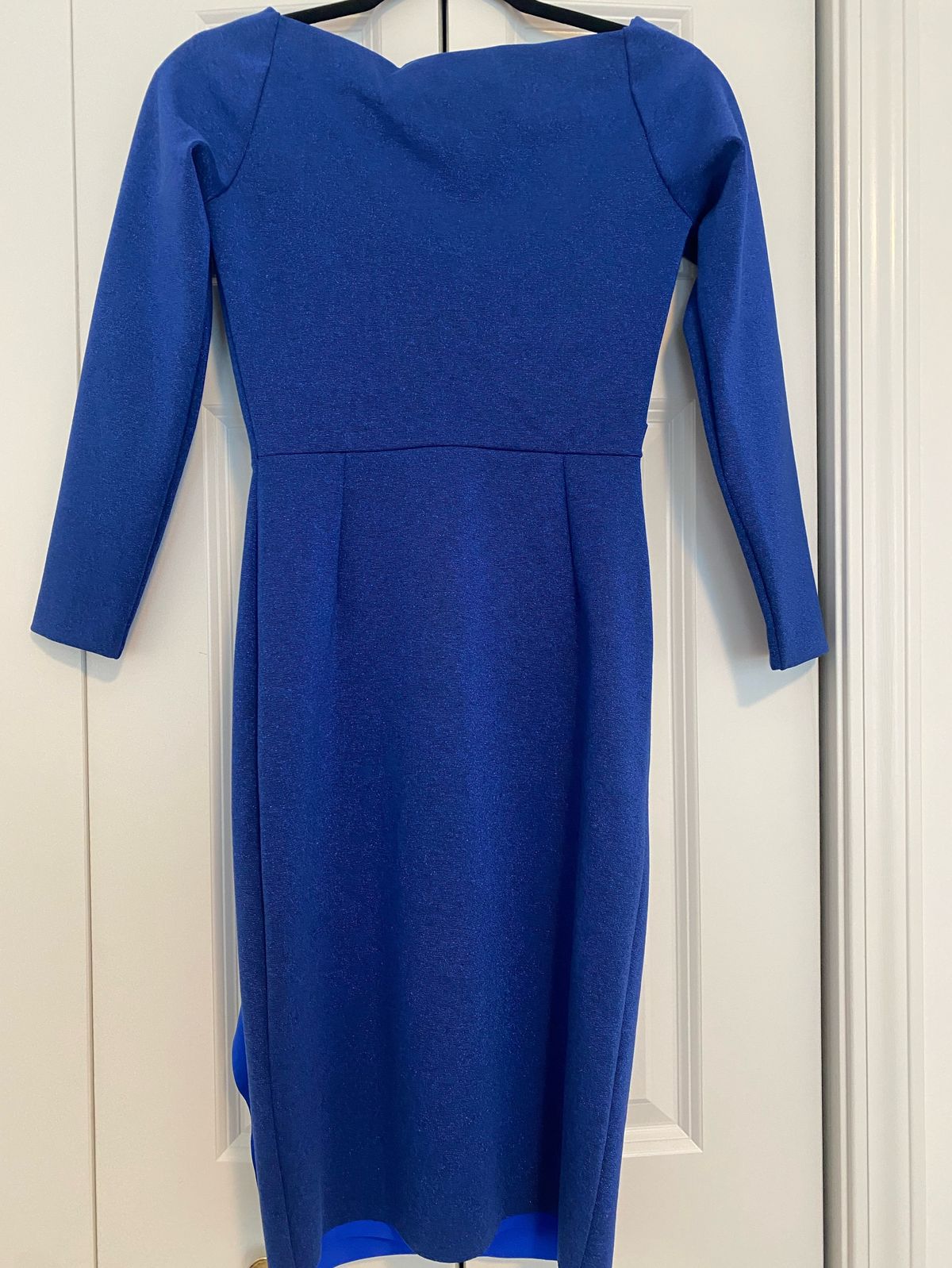 Chiari Boni Size 4 Homecoming Long Sleeve Royal Blue Cocktail Dress on Queenly