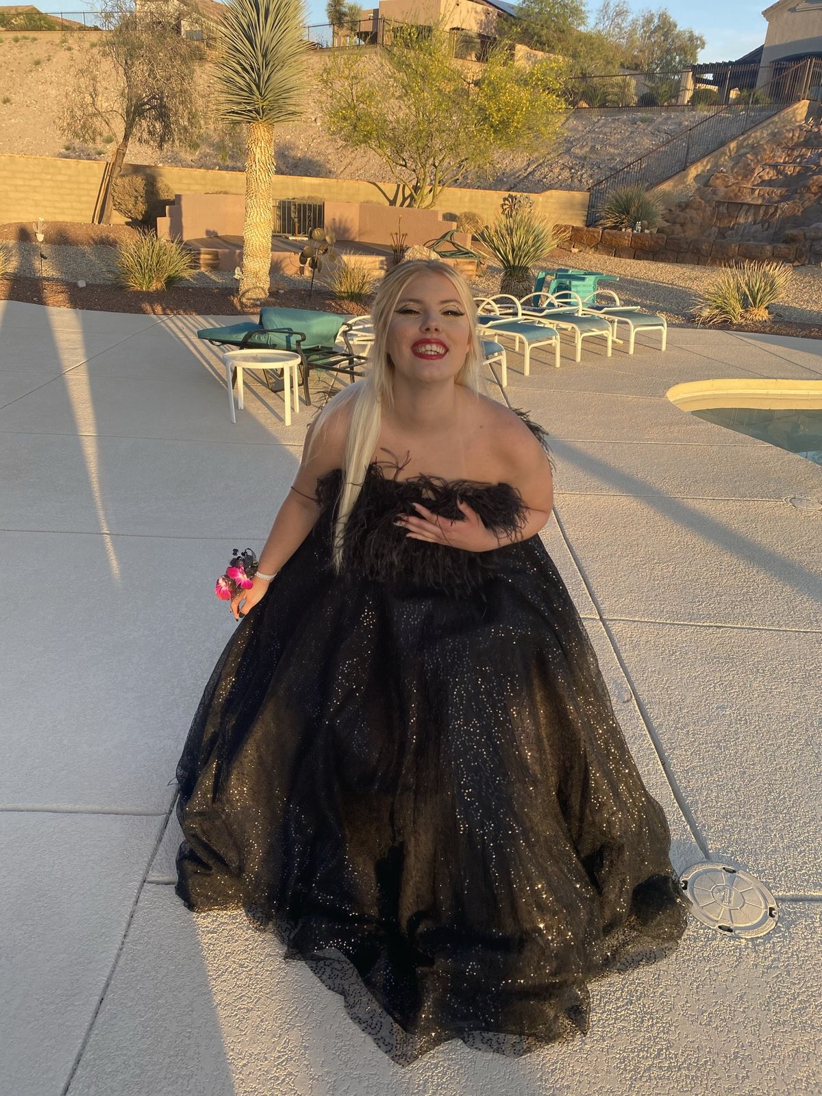 Sherri Hill Size 12 Prom Strapless Black Ball Gown on Queenly