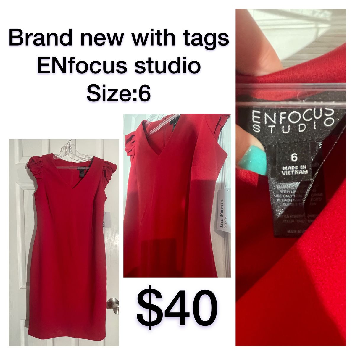 Size 6 Pageant Red Cocktail Dress on Queenly