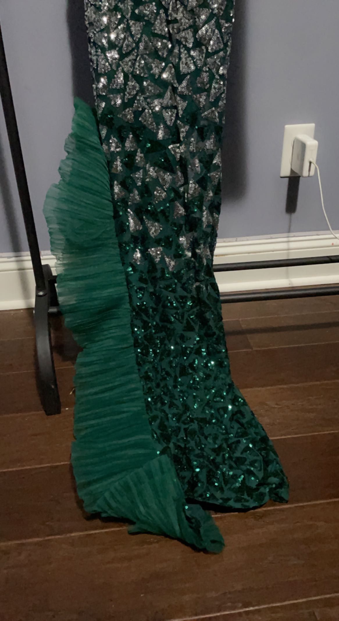 Size 2 Green Mermaid Dress on Queenly