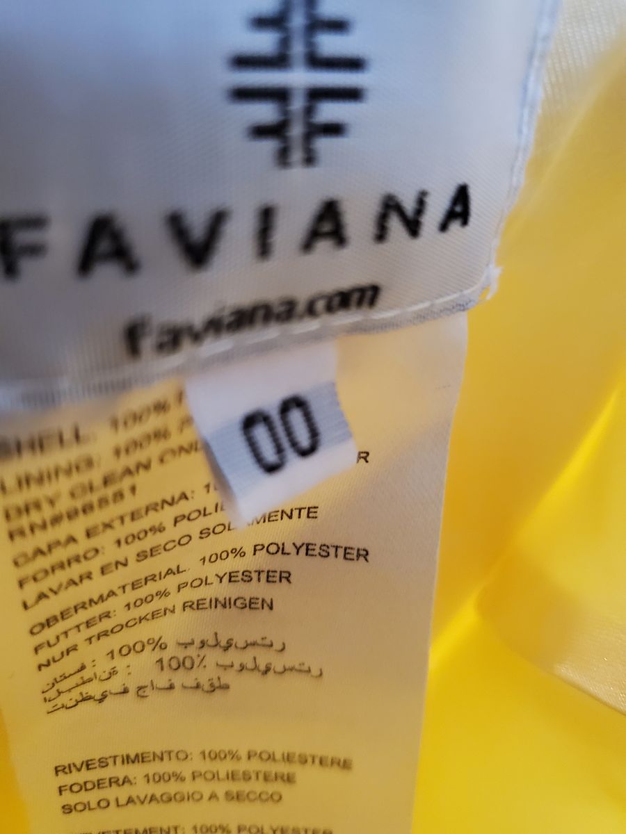 Faviana Size 00 Yellow A-line Dress on Queenly