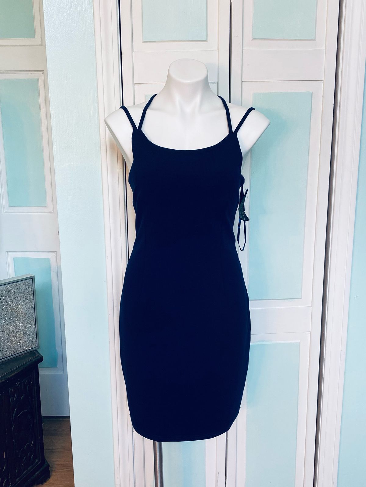 Jolene Size 12 Prom Navy Blue Cocktail Dress on Queenly