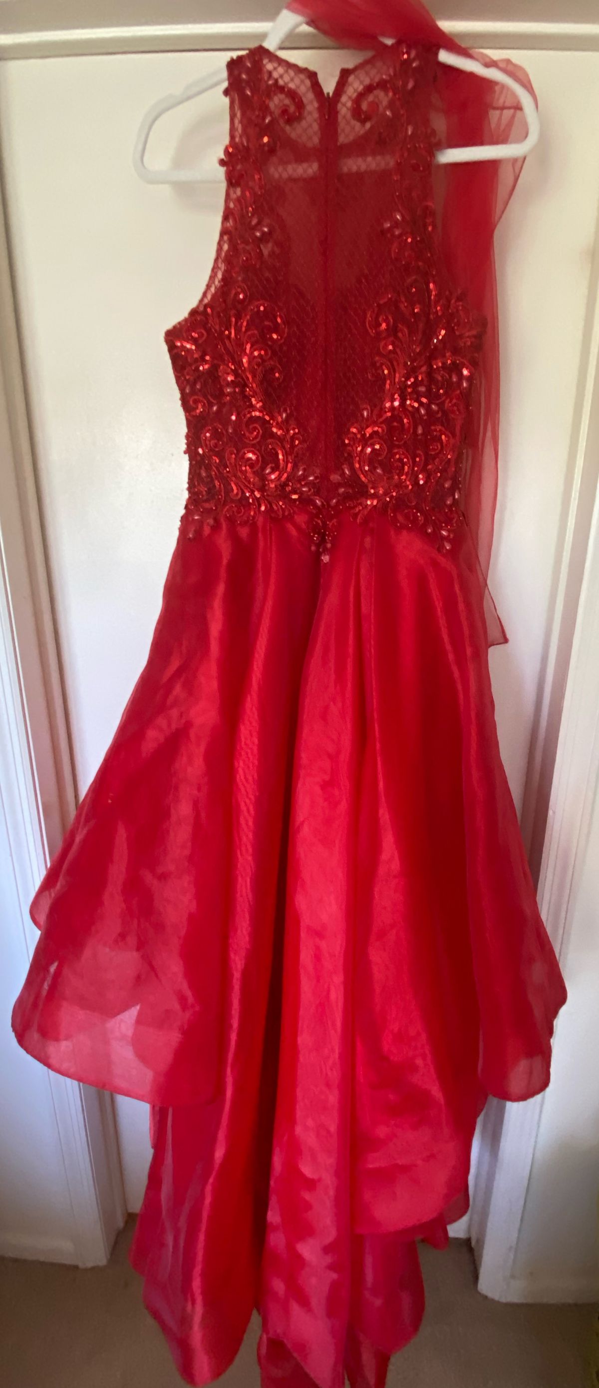 Nox Size 8 Prom Red A-line Dress on Queenly
