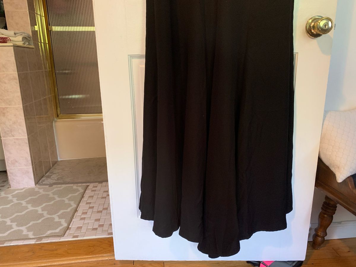 Tadashi Shoji Size 14 Wedding Guest Lace Black Dress With Train on Queenly