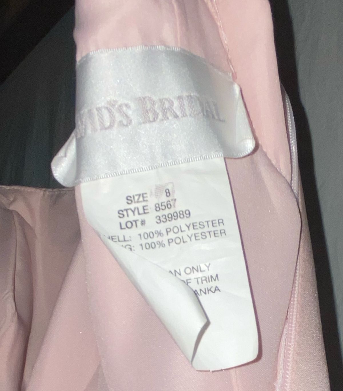 David's Bridal Size 4 Prom Light Pink Ball Gown on Queenly