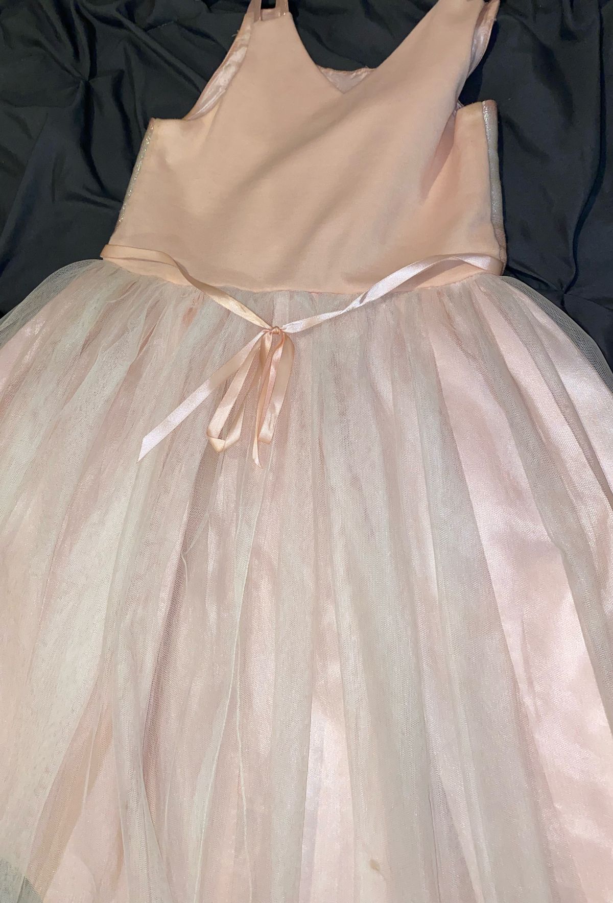 Cat & Jack Girls Size 12 Pageant Light Pink A-line Dress on Queenly