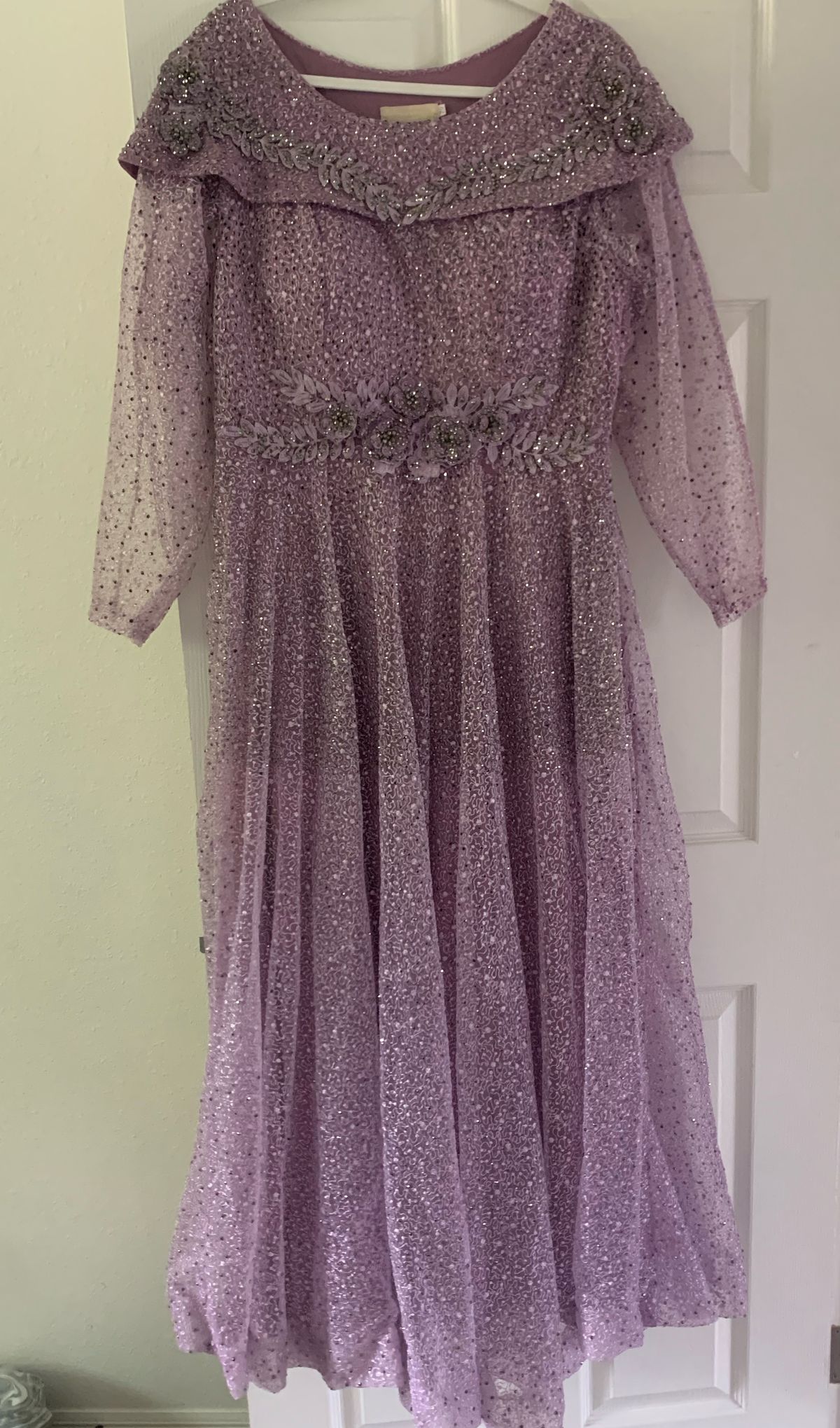 Size 14 Purple Ball Gown on Queenly