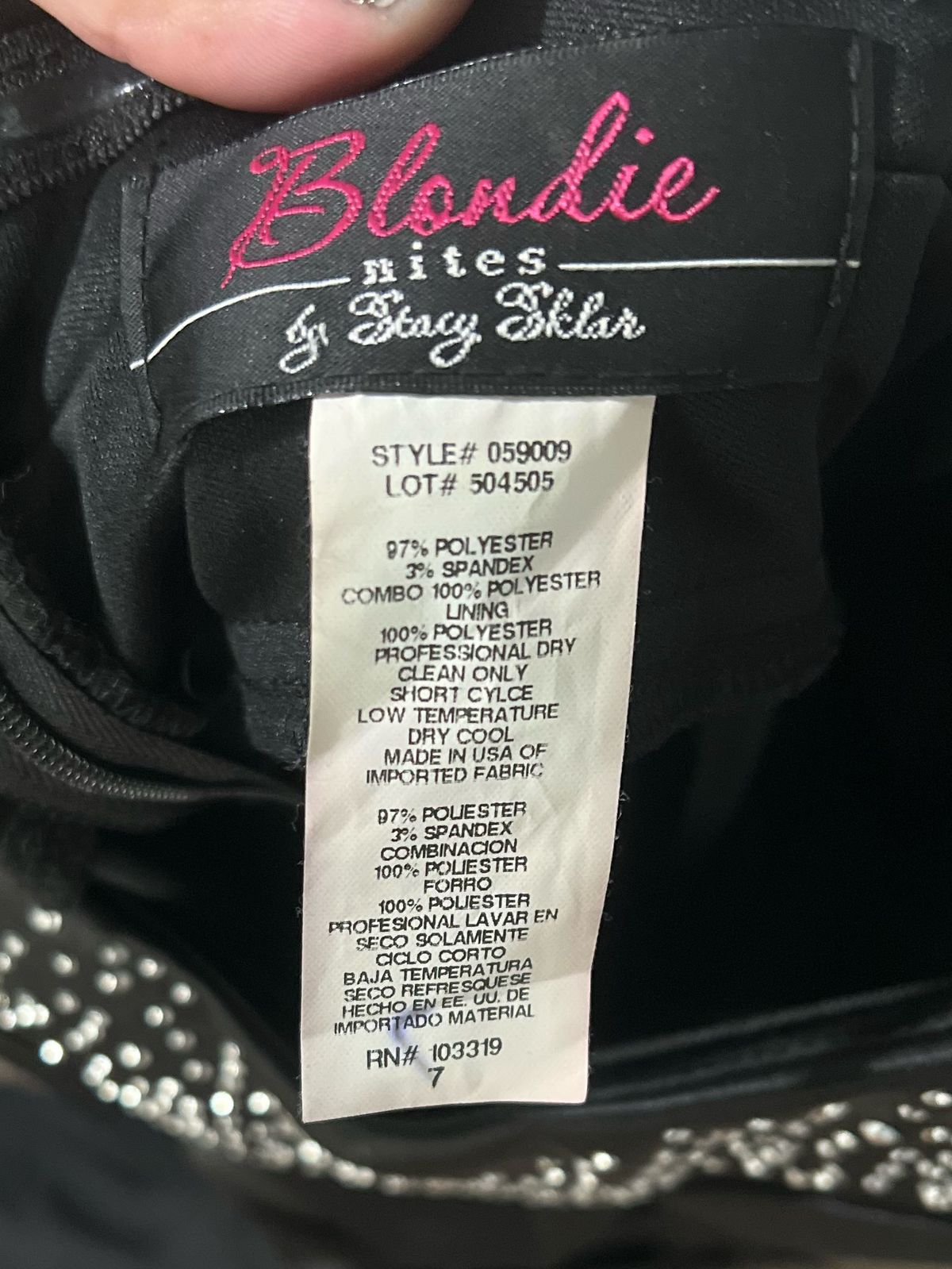Blondie by Stacy Sklar Size 6 Strapless Black Mermaid Dress on Queenly