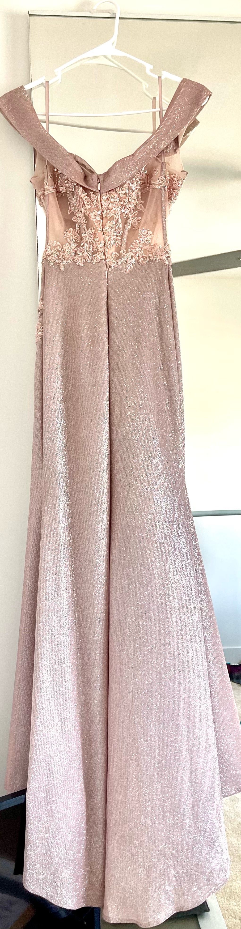 Size 2 Homecoming Pink Floor Length Maxi on Queenly