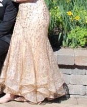 Lady’s Secret Size 8 Prom Gold Mermaid Dress on Queenly
