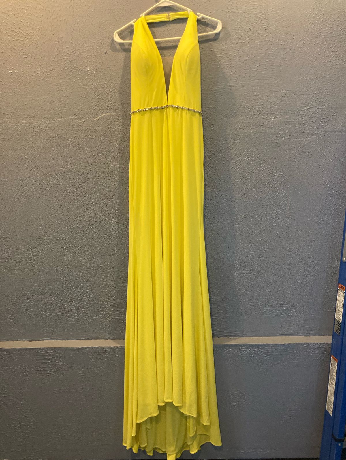 Size 6 Yellow Floor Length Maxi on Queenly