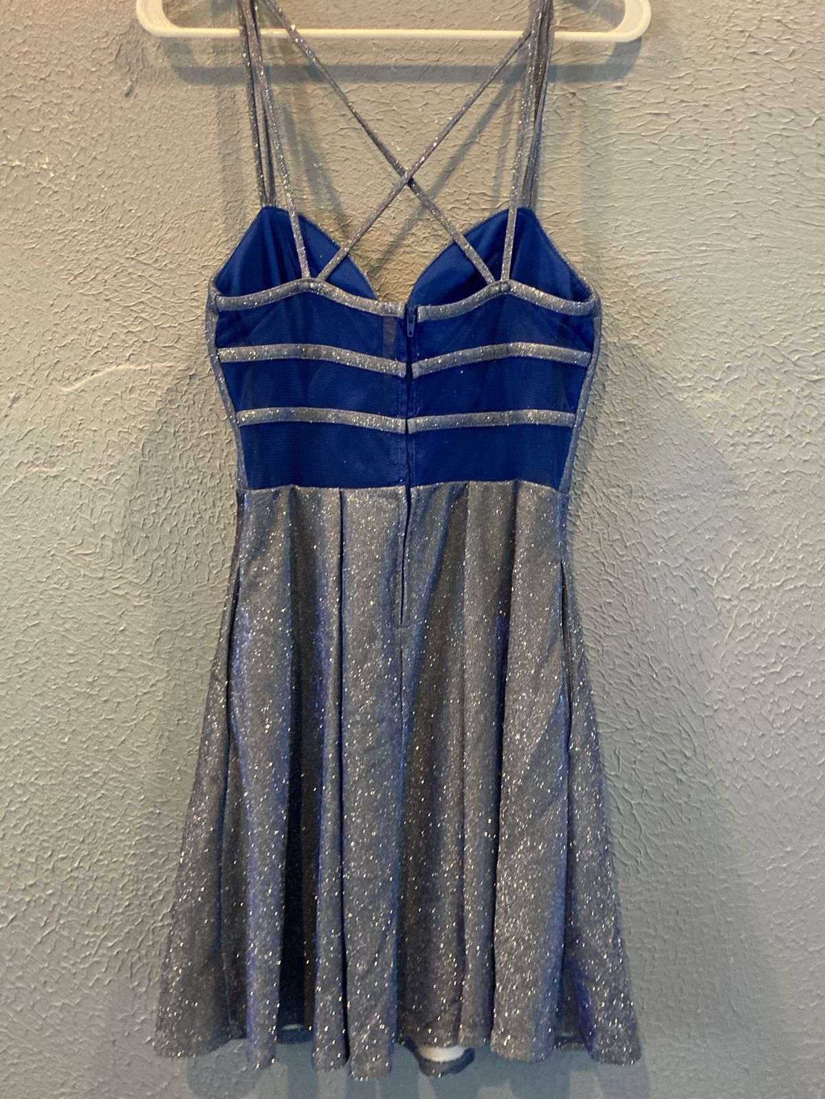 Size 4 Homecoming Blue A-line Dress on Queenly