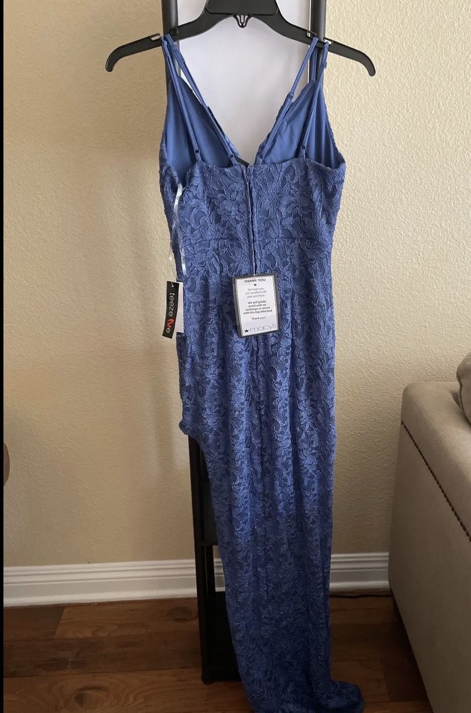 Size 4 Blue Mermaid Dress on Queenly