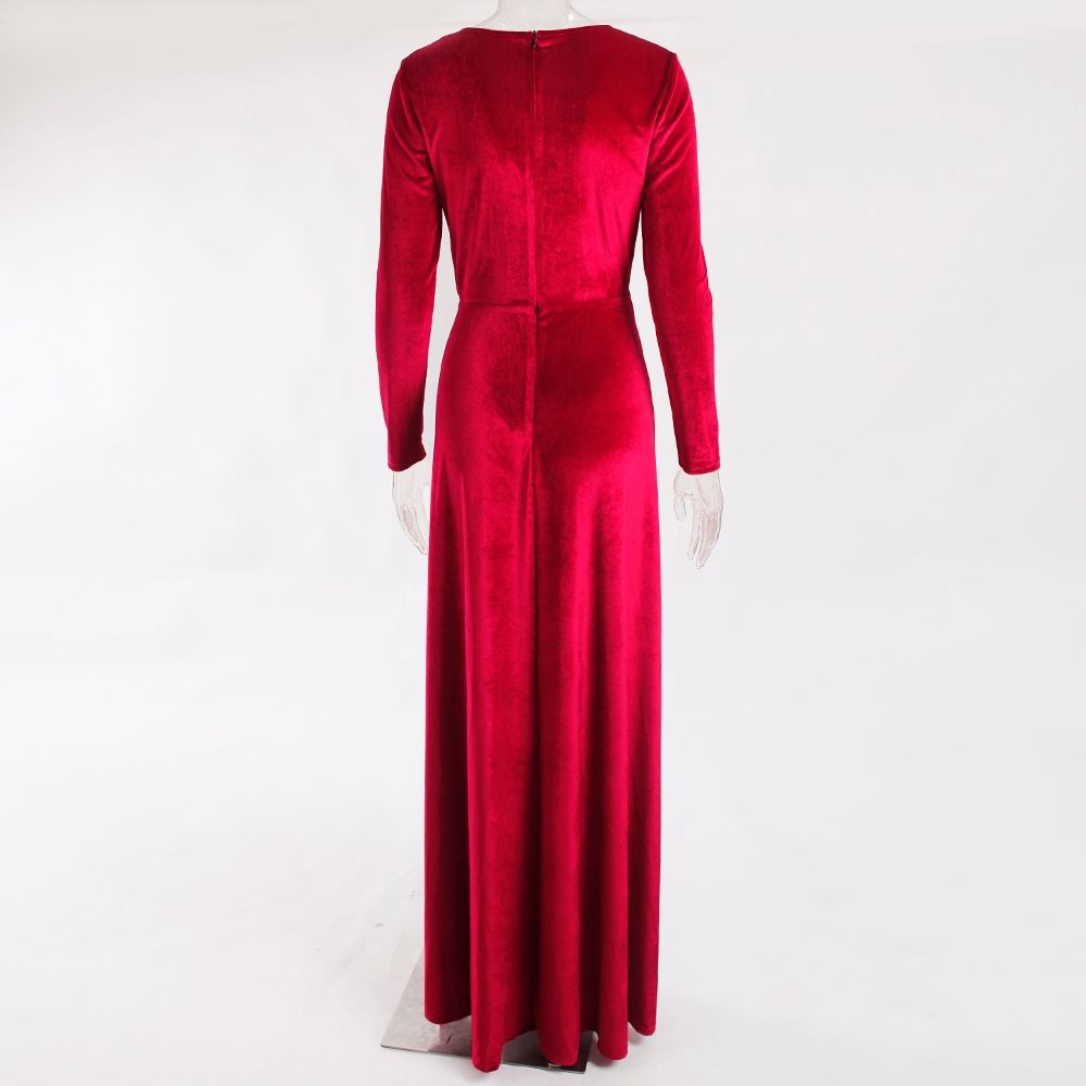 Size 10 Red Side Slit Dress on Queenly