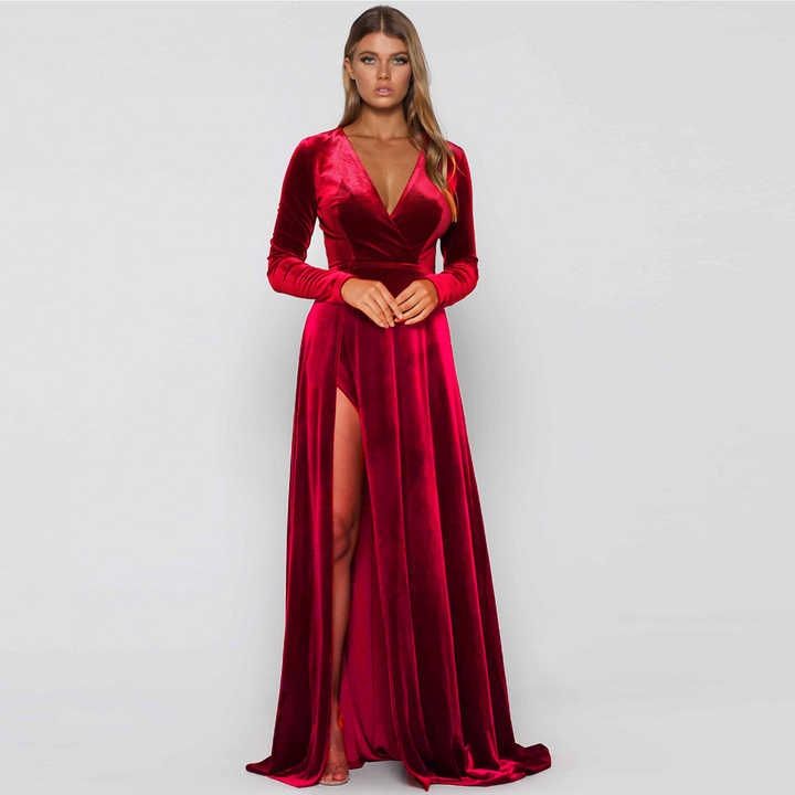 Size 10 Red Side Slit Dress on Queenly