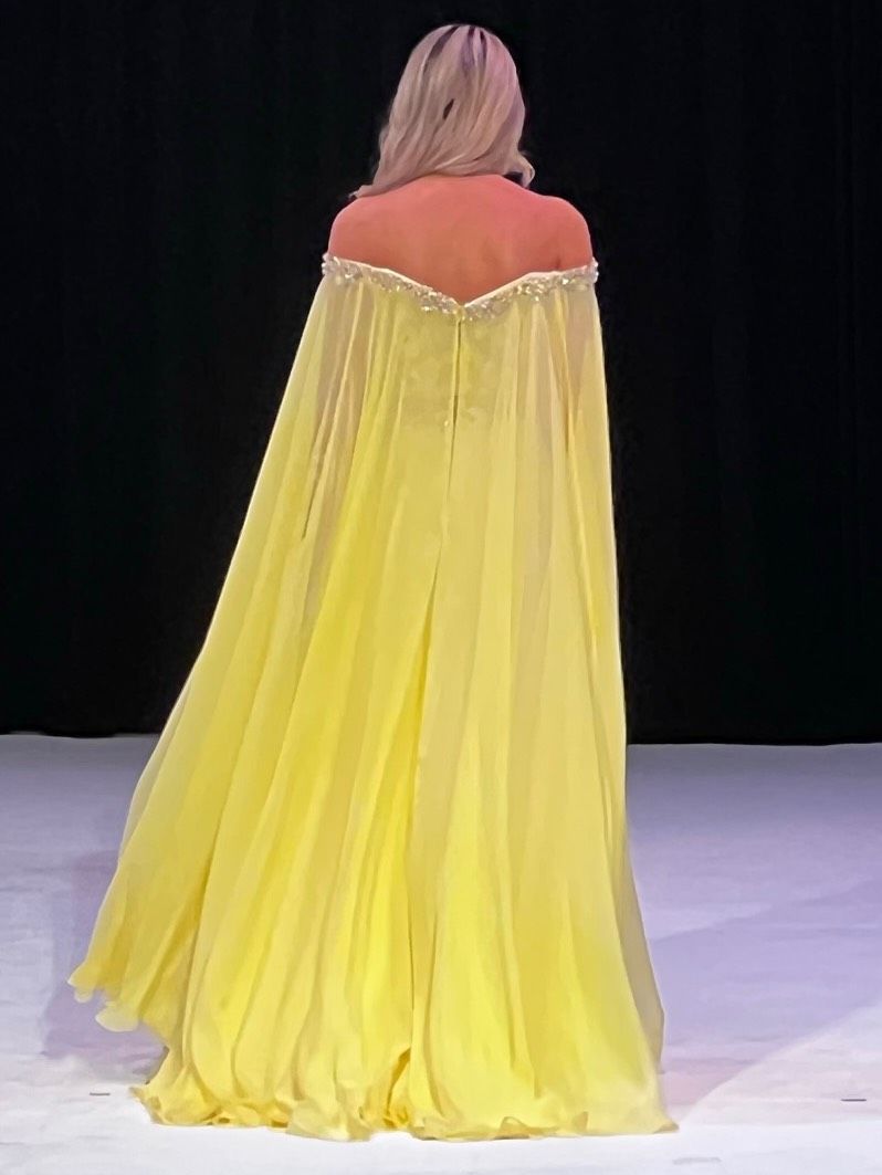 Size 4 Pageant Yellow Floor Length Maxi on Queenly