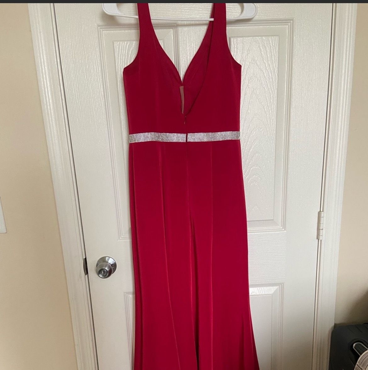 Aspeed Size 4 Pageant Red Floor Length Maxi on Queenly