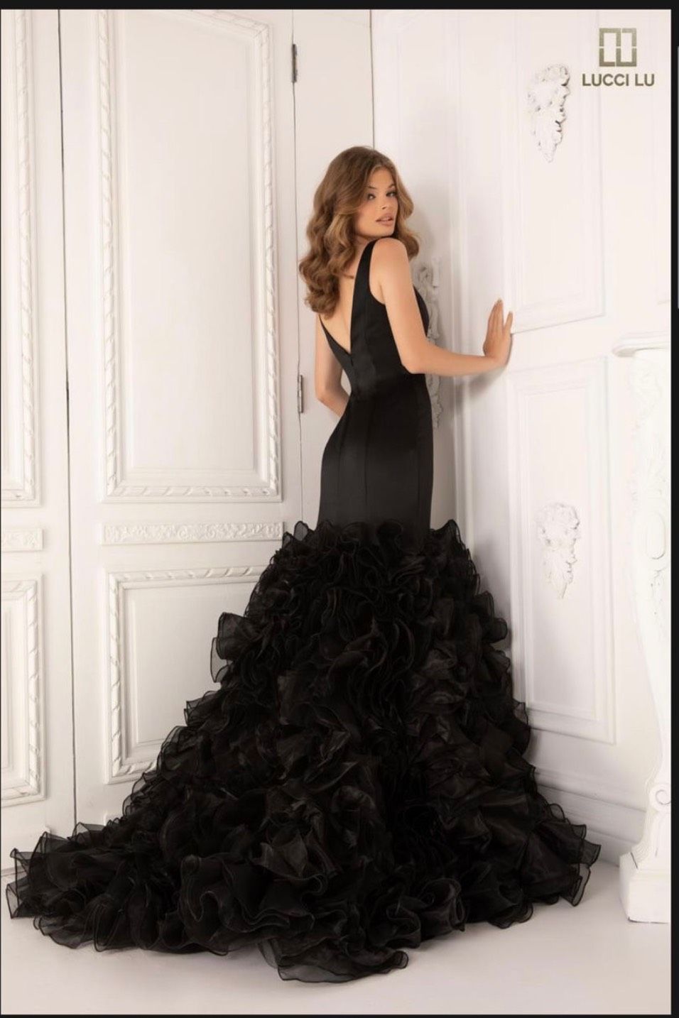 Size 12 Black Mermaid Dress on Queenly