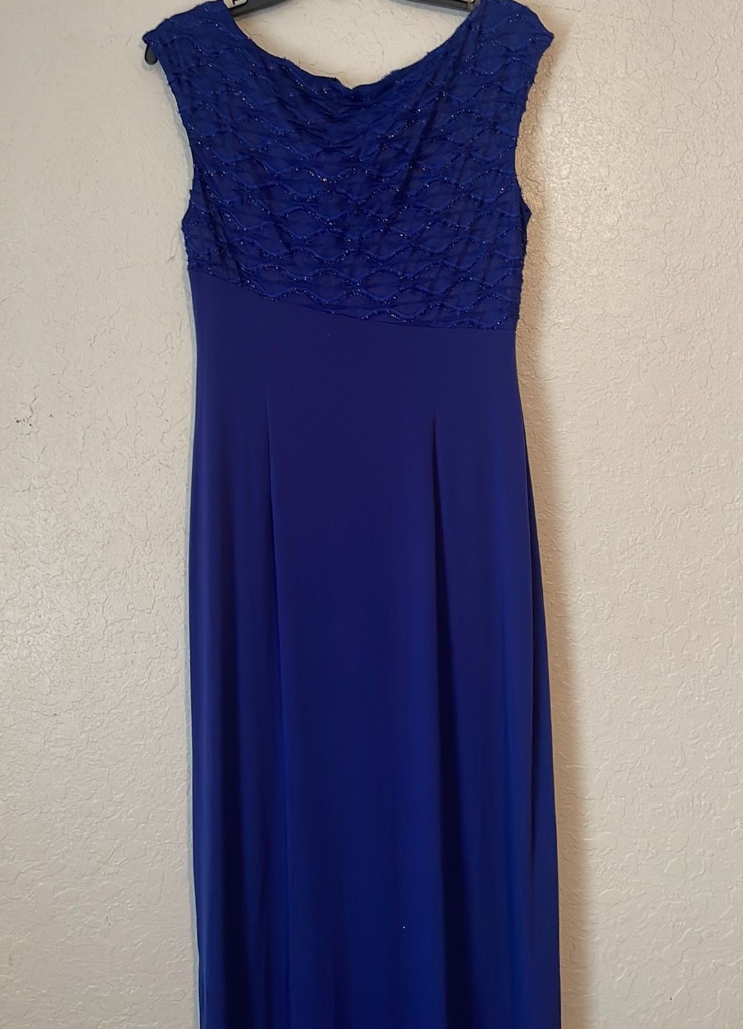 Connected Apparel Size 10 Royal Blue Floor Length Maxi on Queenly