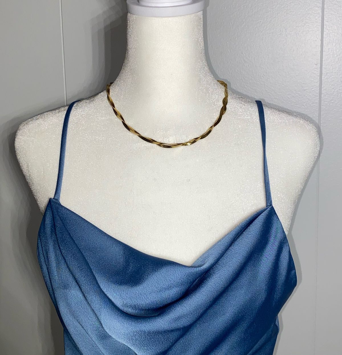 Celebrate Size 6 Bridesmaid Blue A-line Dress on Queenly