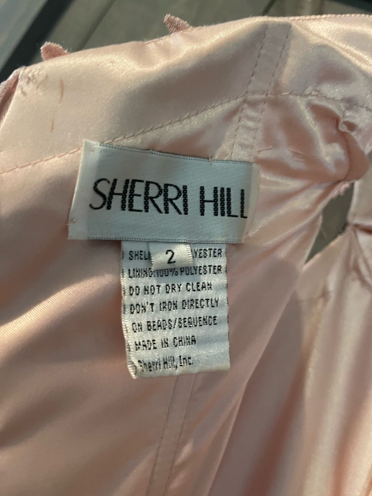 Sherri Hill Size 2 Prom Cap Sleeve Lace Pink Ball Gown on Queenly
